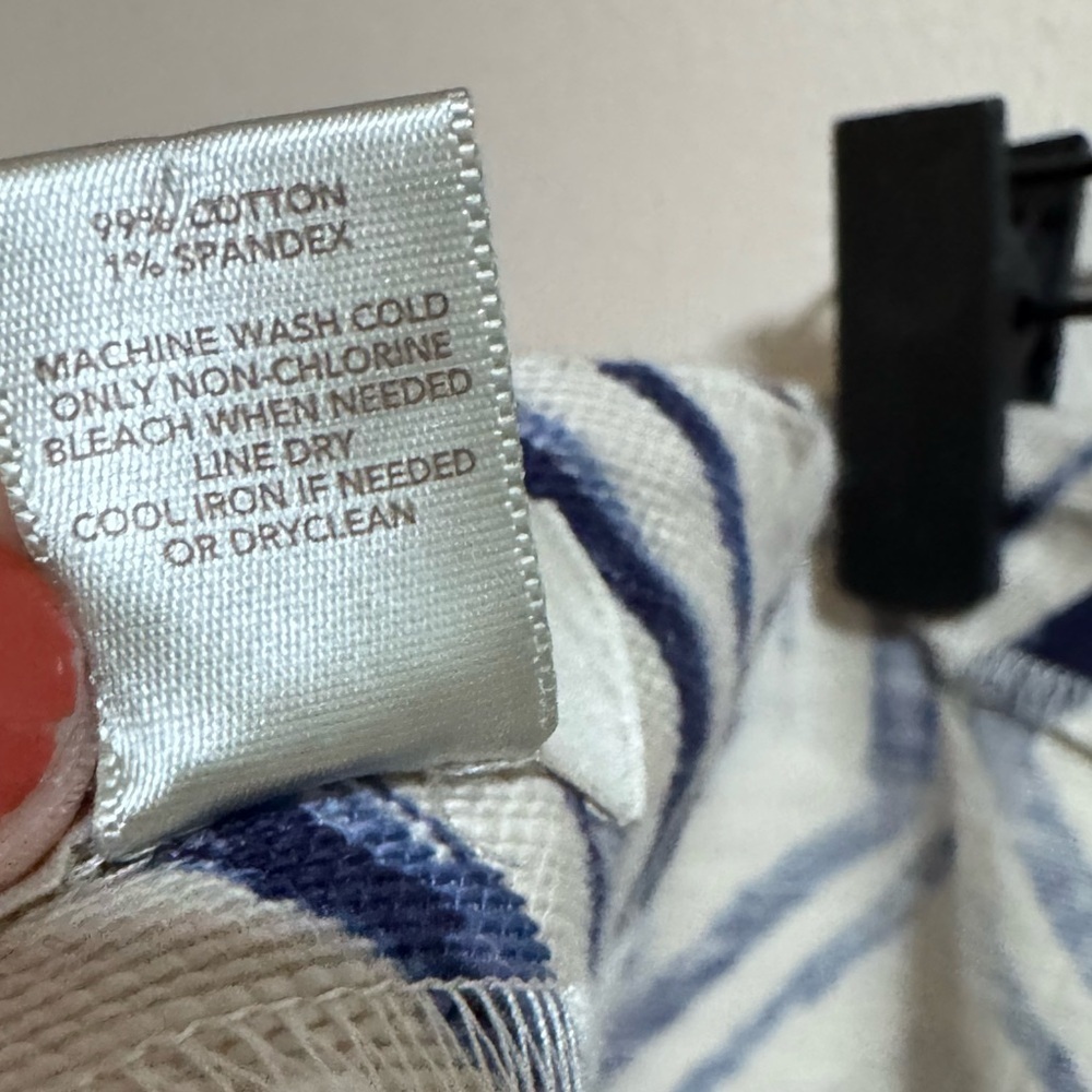 LOFT Geometric Print Skirt – Size 10 Cotton Blend - Picture 5 of 5